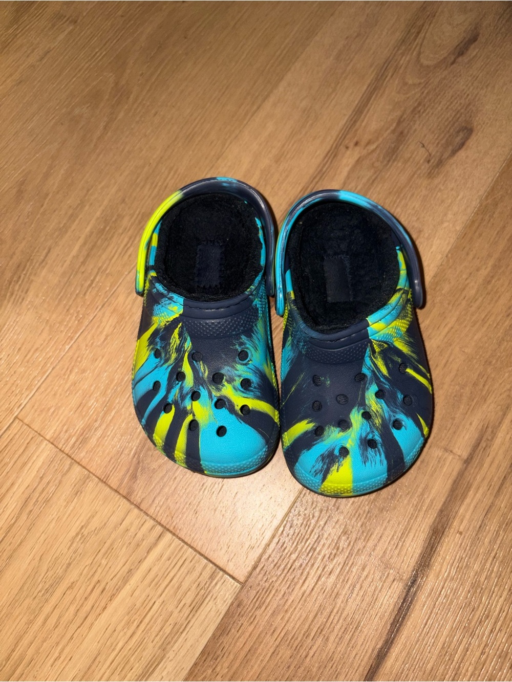 Toddler Marbled Fleece Lined Crocs